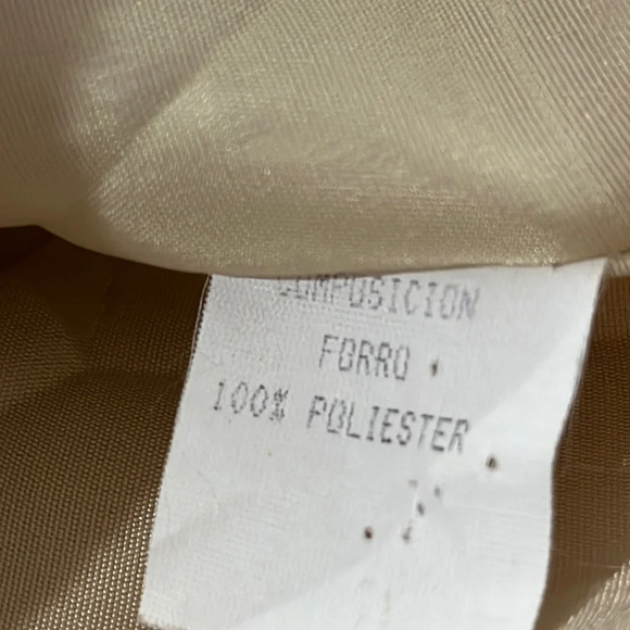 Vintage Dasco Faux fur cream mid length coat jacket mob wife fuzzy women’s small - Picture 13 of 14